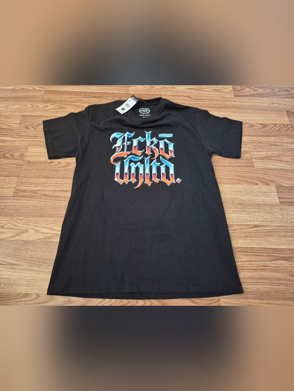 Ecko Unltd Men's Black Graphic Cotton T-Shirt Brand new